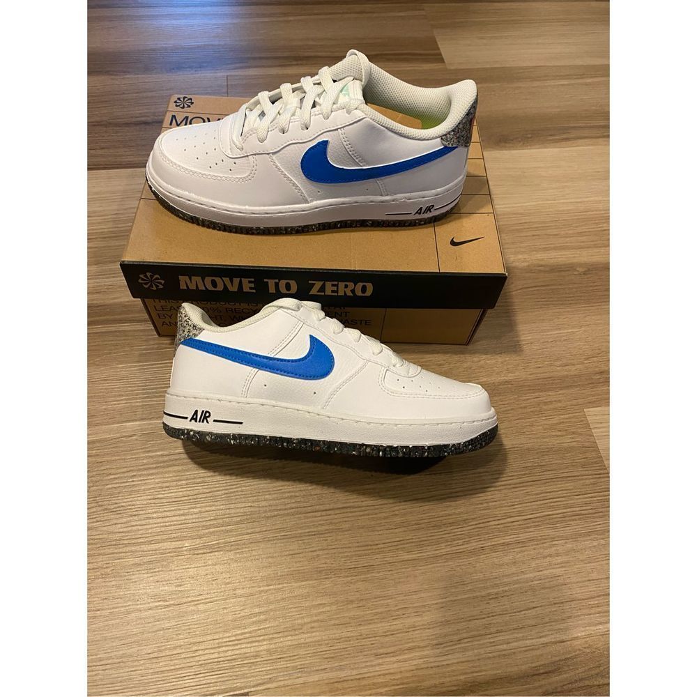 Nike Air Force 1 LV8 White Blue Mint GS 5Y Women size 6.5 DR3098-100 New